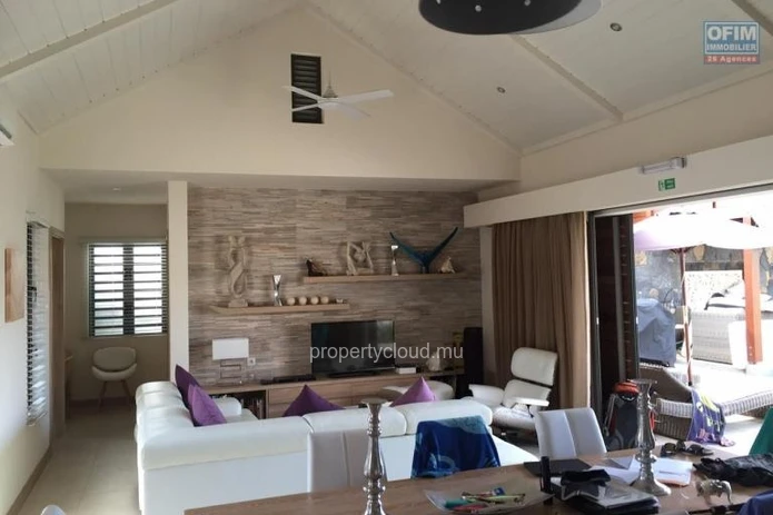 For sale a villa accessible for purchase to foreigners and Mauritians near Grand Bay in a beautiful environment.
