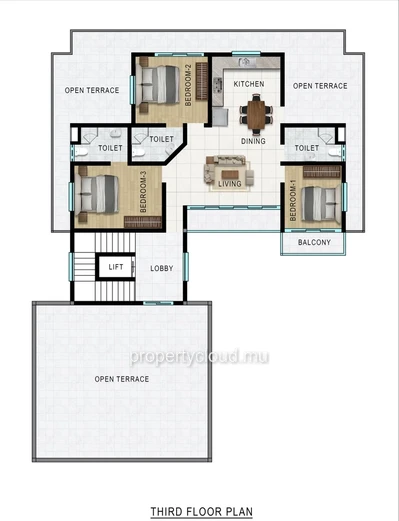FOR SALE – NEW PENTHOUSE 180 m² – GRAND BAIE CENTER
