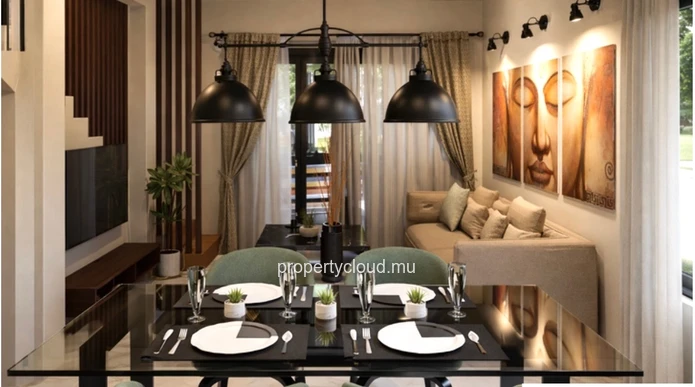 Flic en Flac Ile Maurice Projet de 5 duplex 2 chambres à vendre