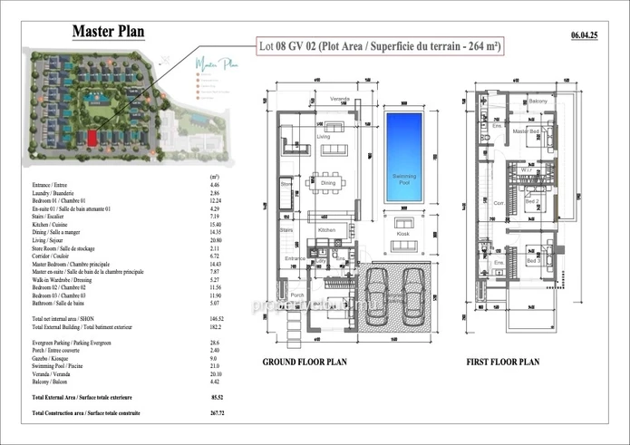 High-end residential project located in Calodyne in the north of Mauritius