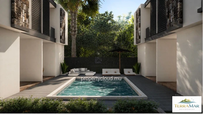 Flic en Flac Ile Maurice Superbe projet d’appartements 3 chambres avec piscine commune