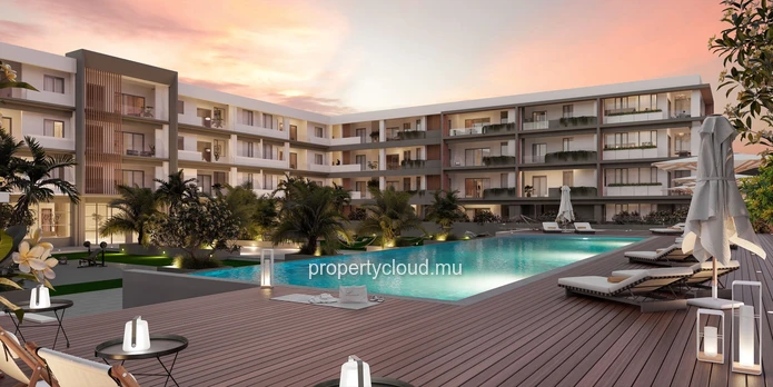 Accessible to foreigners: 3 bedroom apartment with communal pool in Grand Baie La Croisette.