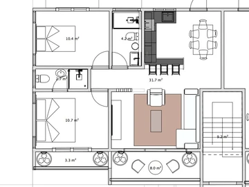 2 Bedroom Penthouse